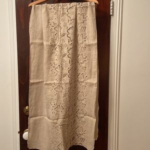 Positano Italy linen and lace 72” x 24” wrap